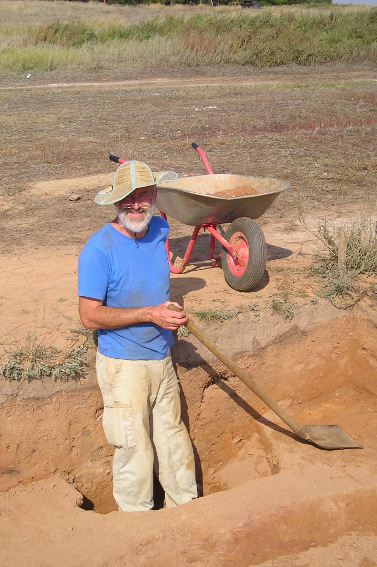 Martin excavating